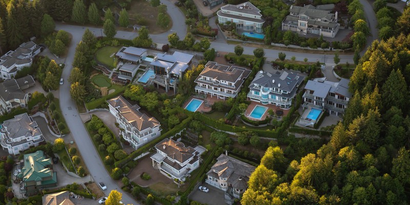 Luxury waterfront estate with dock