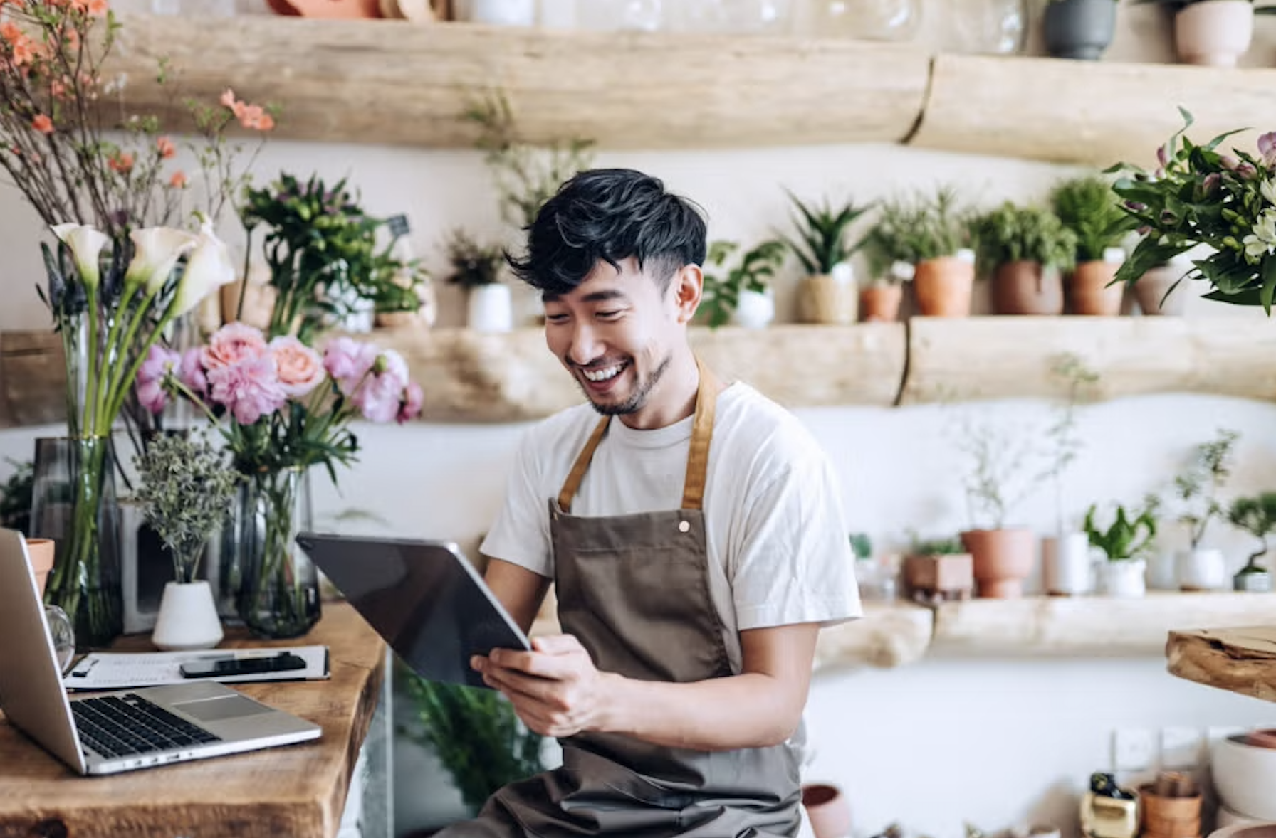 Self-employed buyer in Florida reviewing bank statements for a mortgage approval
